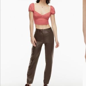 Rich mocha brown melina pants